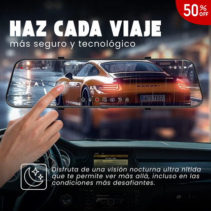 PRO 4K MIRROR™ | EL ESPEJO INTELIGENTE QUE REVOLUCIONA TU CONDUCCIÓN CON TECNOLOGÍA AVANZADA